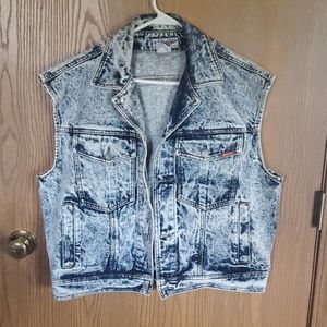 Acid Wash Jean Vintage Vest